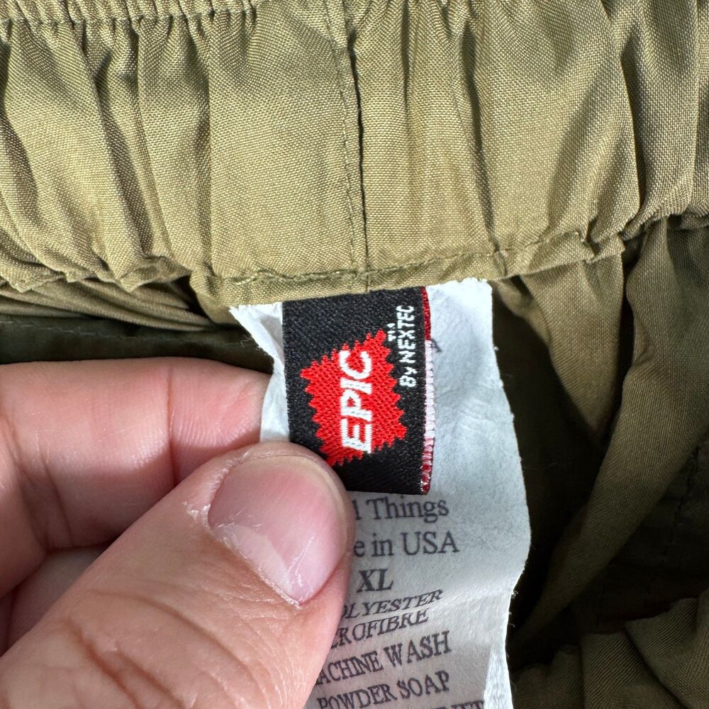 Wild Things Technical Pants Mens XL Green Lightweight Epic By Nextec Shasta USA - Picture 7 of 11